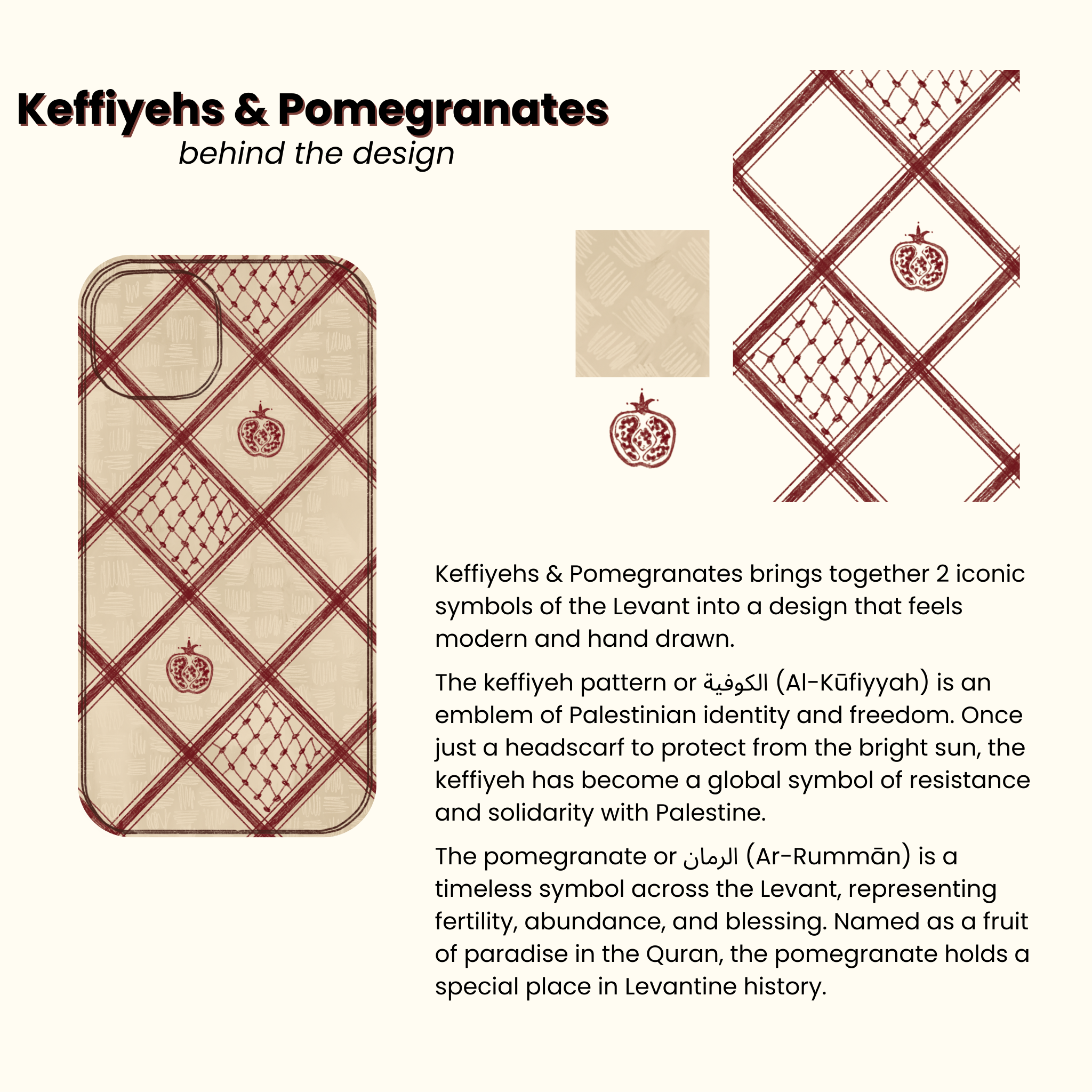 Keffiyehs and Pomegranates